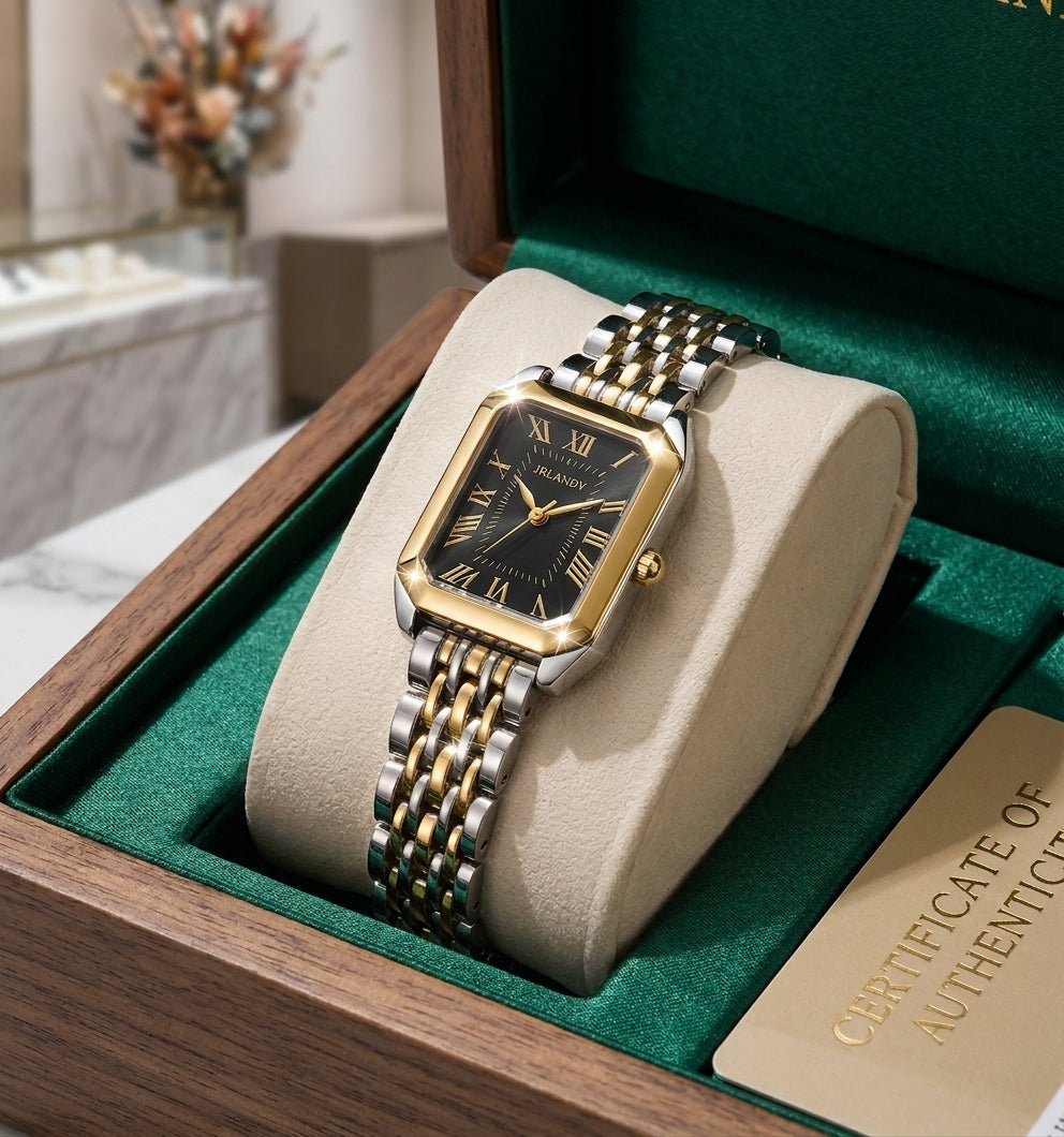 JRLAND Luxury Ladies Watch Classic Roman Dial