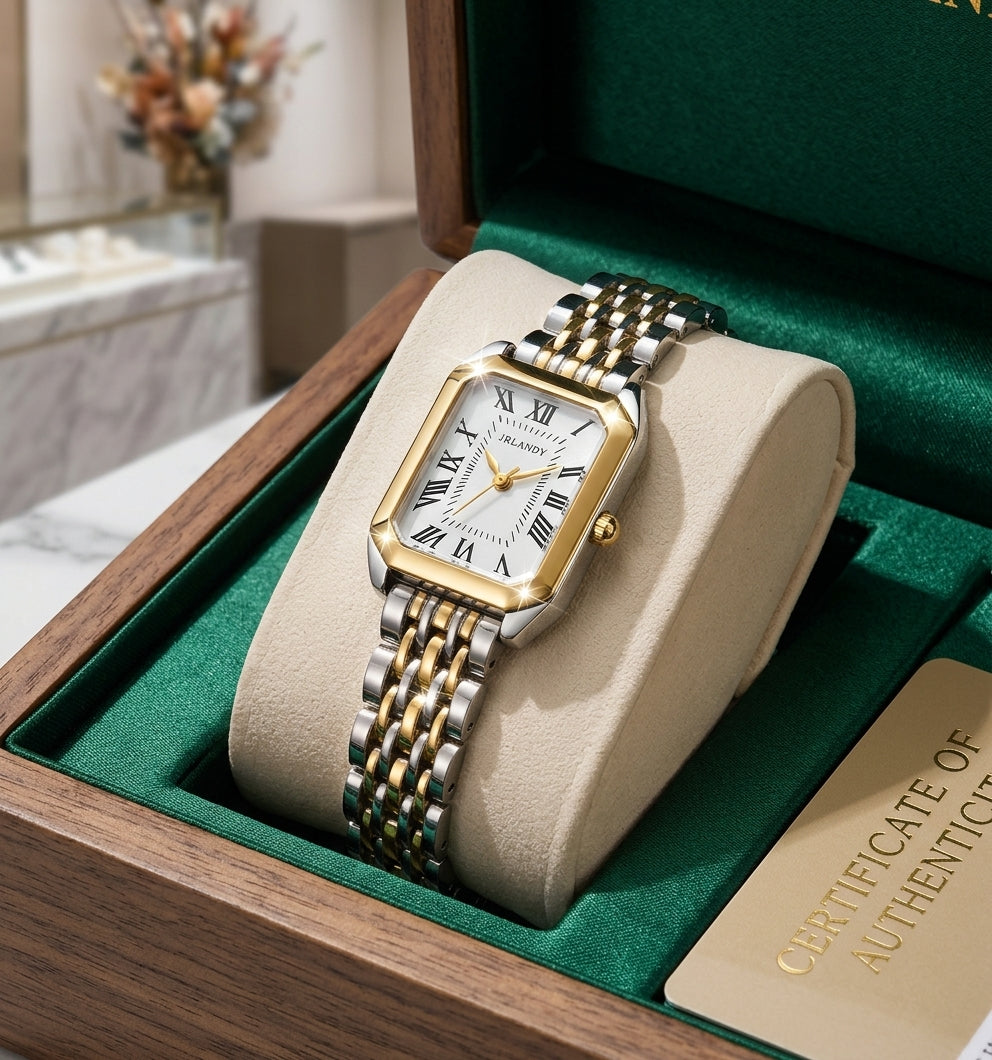 JRLAND Luxury Ladies Watch Classic Roman Dial