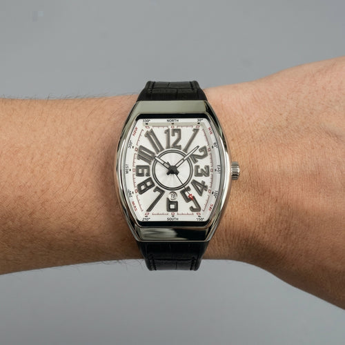 Franck Muller Chronograph Watch Leather Strap