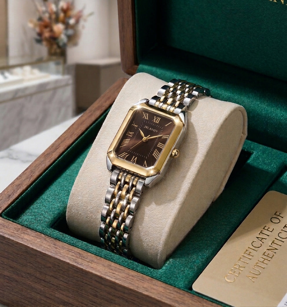 JRLAND Luxury Ladies Watch Classic Roman Dial