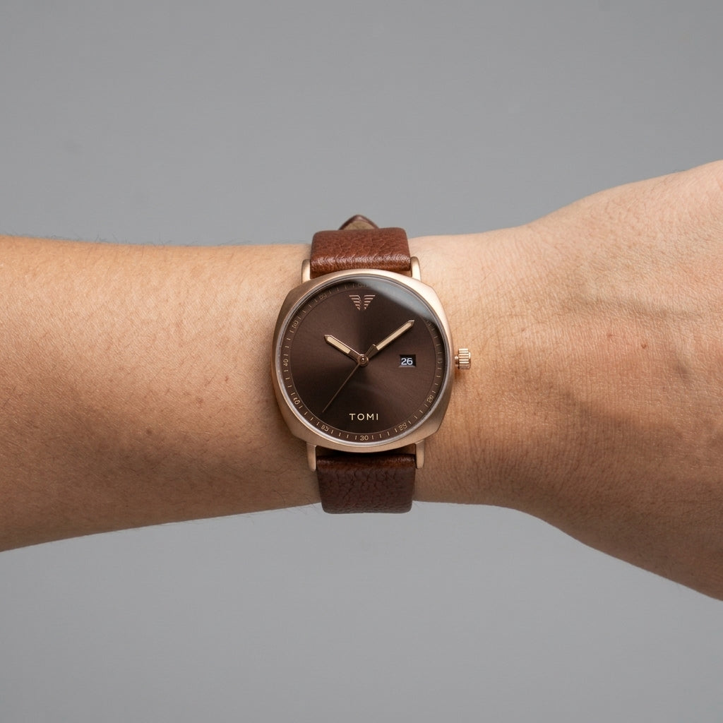 TOMI Original Classic Luxury Watch –  Sunburst Dial