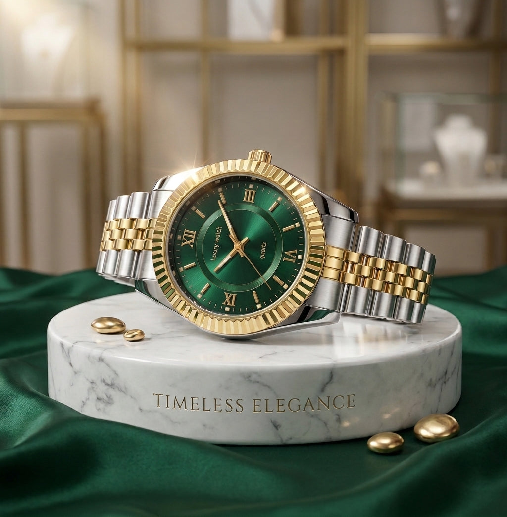 Rolex Date just Style  Watch  Gold & Silver